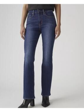 Levi's 725 High Rise Bootcut Jeans Medium Wash Denim Size 26